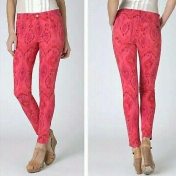 Joe’s Jeans Skinny Ankle Tribal Print Jeans Sz 31 - Picture 1 of 7